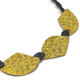 Collier Silber Oxidierte vergoldet