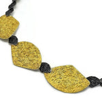 Collier Silber Oxidierte vergoldet