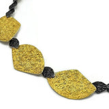 Collier Silber Oxidierte vergoldet