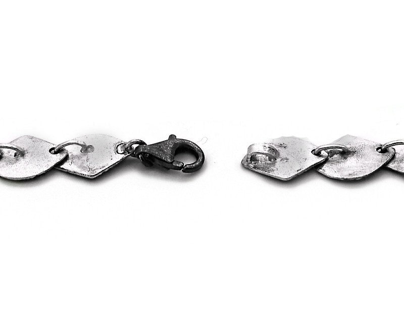 Collier Silber Oxidierte vergoldet