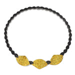 Collier Silber Oxidierte vergoldet