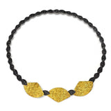 Collier Silber Oxidierte vergoldet