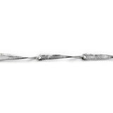 Gold überzogener silberner Collier mit schwarzem Diamant und weißem Saphir