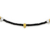 Vergoldetes Silbercollier mit Spinellsteinen