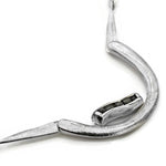 Silberne Halskette mit Diamant
