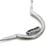 Silberne Halskette mit Diamant