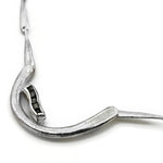Silberne Halskette mit Diamant