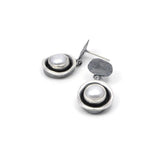 Ohrringe aus oxidiertem Silber mit Perlen