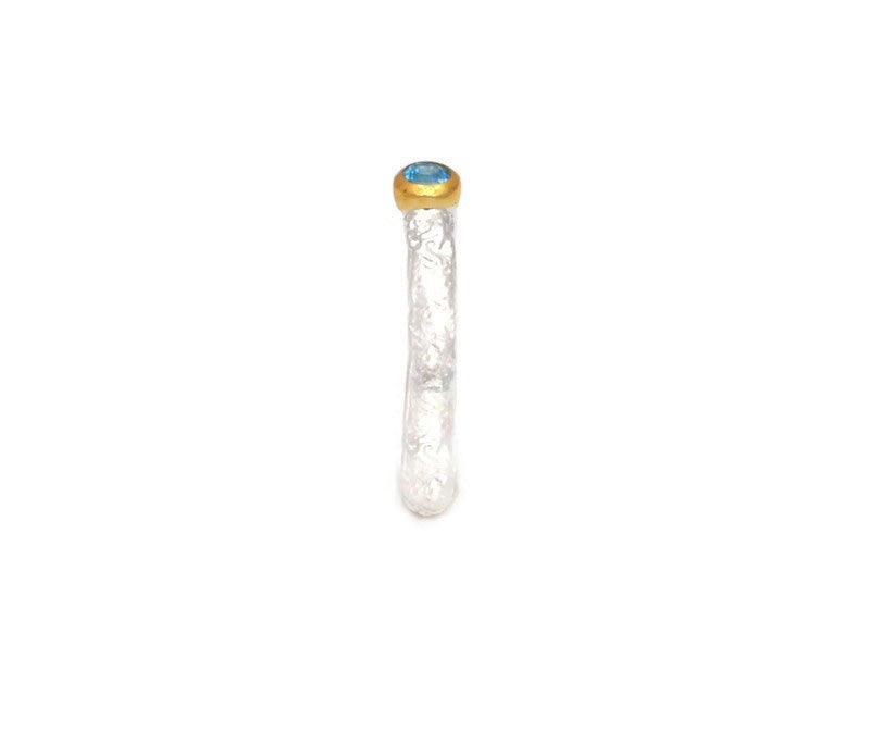Sterling Silber Ring mit Schweizer Topas Stein