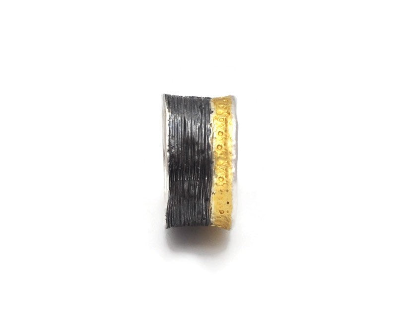 Ring aus oxidiertem Silber