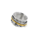 Ring aus oxidiertem Sterlingsilber und Gold