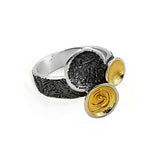 Ring aus oxidiertem Silber