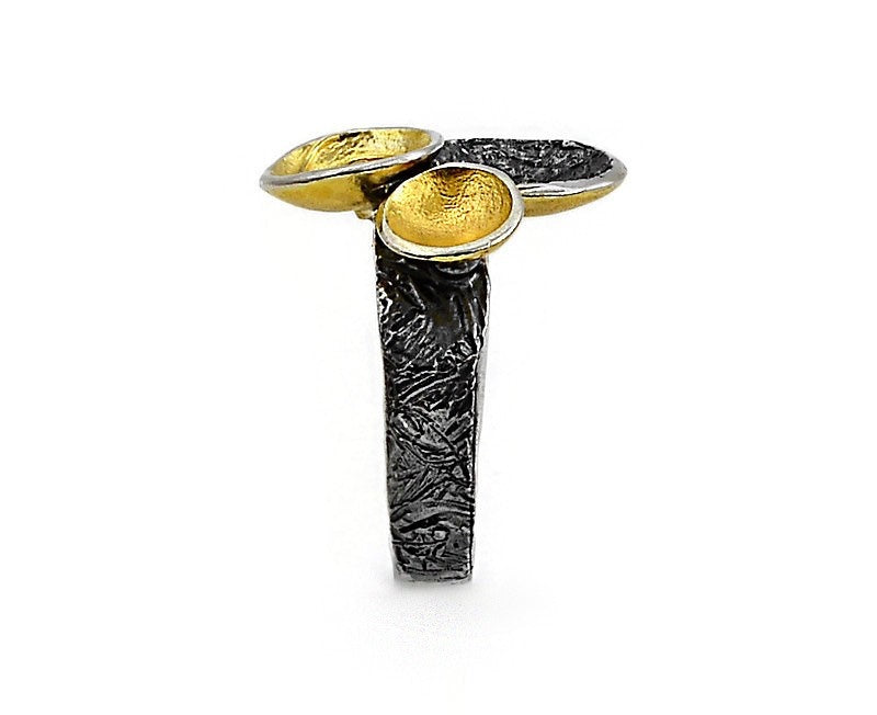 Ring aus oxidiertem Silber