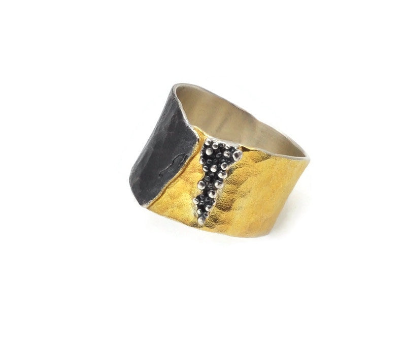 Ring aus oxidiertem Silber