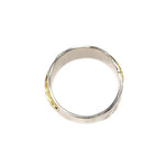 Ring aus vergoldetem, oxidiertem Silber