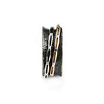 Ring aus vergoldetem, oxidiertem Silber