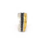 Ring aus vergoldetem, oxidiertem Silber