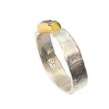 Ring aus Sterlingsilber mit drei Diamanten