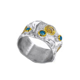 Silberring mit Schweizer Topas Stein