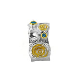 Silberring mit Schweizer Topas Stein