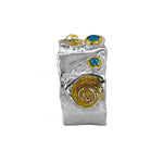Silberring mit Schweizer Topas Stein