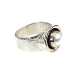 Ring aus Sterlingsilber mit Perle