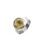 Ring aus Sterlingsilber mit vergoldetem Kern