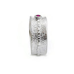 Ring aus Sterlingsilber mit rosa Turmalin