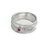Ring aus Sterlingsilber mit rosa Turmalin
