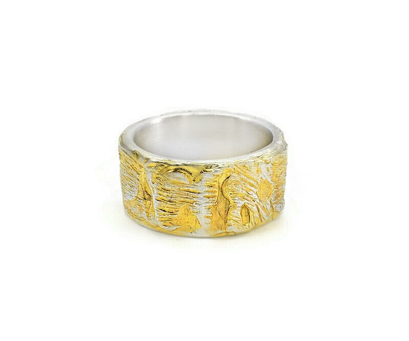 Ring aus vergoldetem Silber