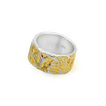 Ring aus vergoldetem Silber