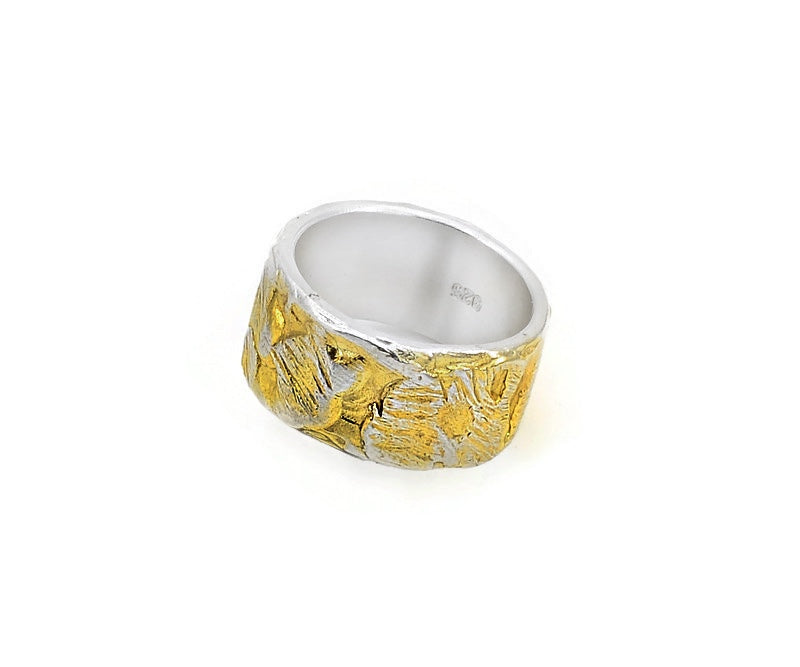 Ring aus vergoldetem Silber
