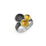 Ring aus oxidiertem Silber