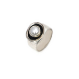 Ring aus Sterlingsilber mit Perle