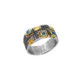 Sterling Silber Ring mit Schweizer Topas Stein