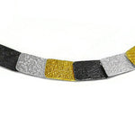 Collier Silber Oxidierte vergoldet