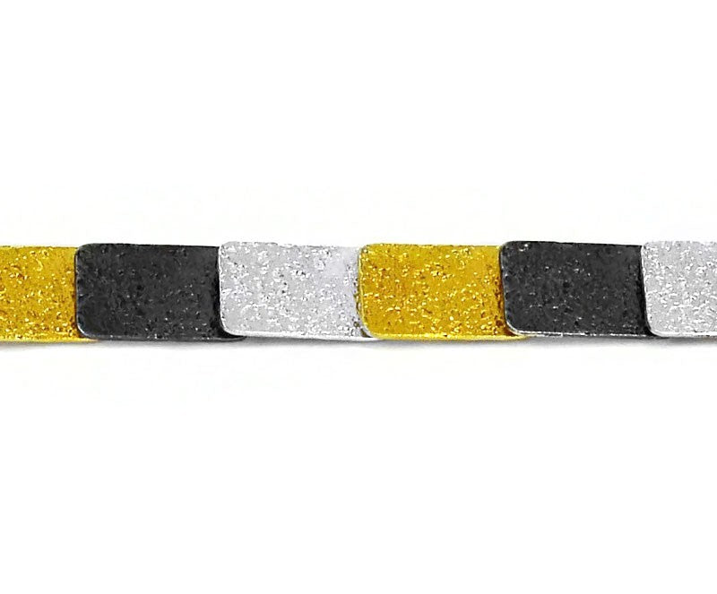 Collier Silber Oxidierte vergoldet