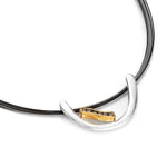 Vergoldeter Silber-Anhänger mit Diamanten