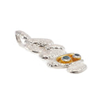 Vergoldeter Silber-Anhänger mit Schweizer Blau topaz