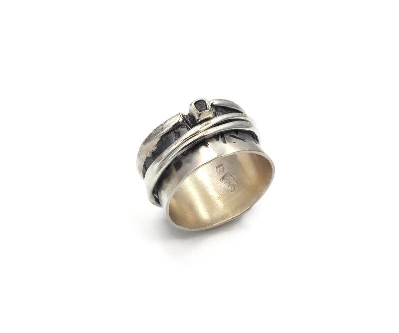 Ring aus Sterlingsilber mit Diamant