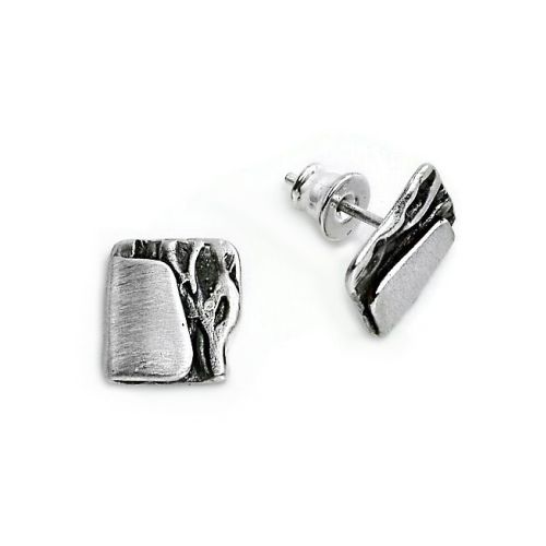 Ohrringe aus oxidiertem Silber